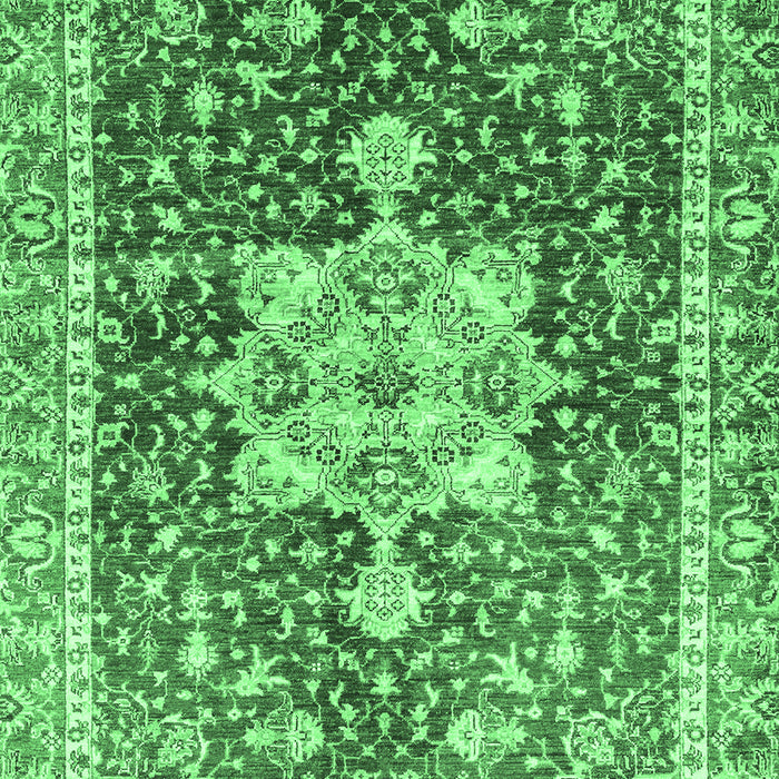 Abstract Emerald Green Modern Rug, abs3542emgrn