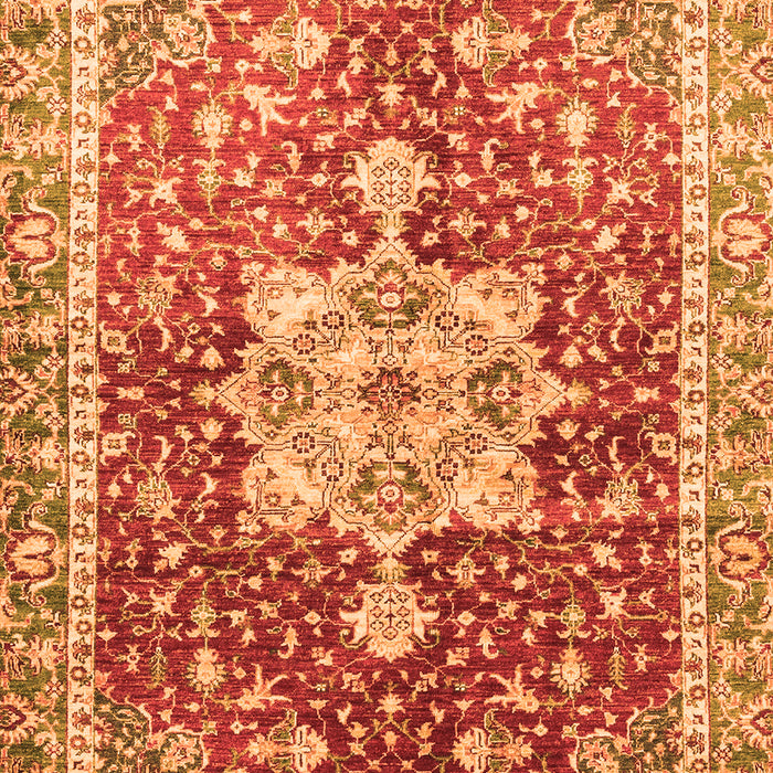 Machine Washable Abstract Orange Modern Area Rugs, wshabs3542org