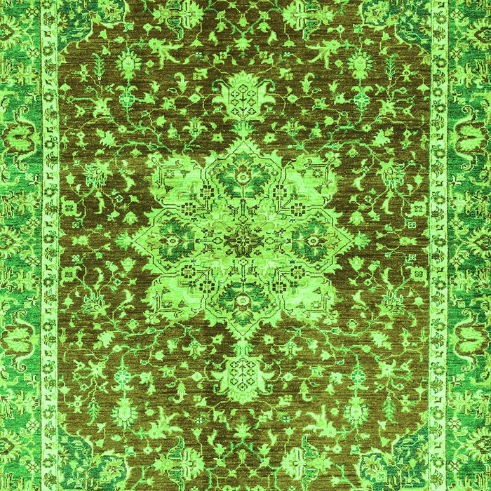 Machine Washable Abstract Green Modern Area Rugs, wshabs3542grn