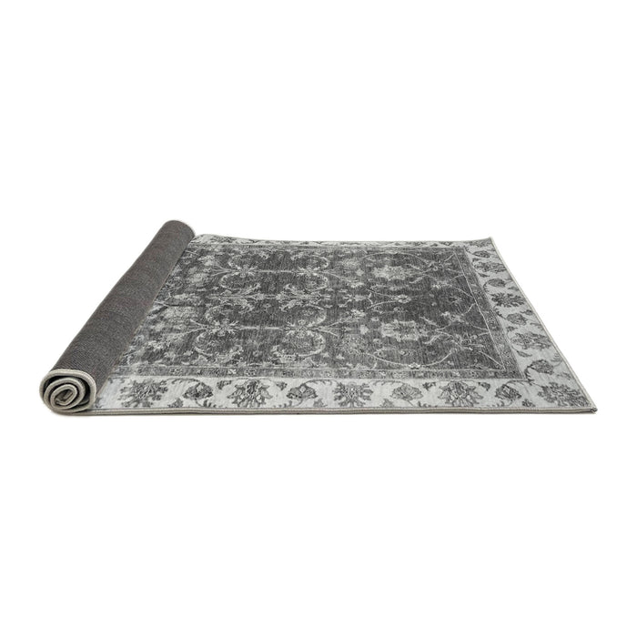 Sideview of Abstract Gray Modern Rug, abs3543gry