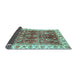 Sideview of Abstract Light Blue Modern Rug, abs3543lblu