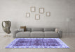 Machine Washable Abstract Blue Modern Rug in a Living Room, wshabs3543blu