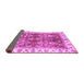 Sideview of Abstract Purple Modern Rug, abs3543pur