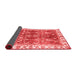 Abstract Red Modern Area Rugs