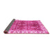 Sideview of Abstract Pink Modern Rug, abs3543pnk