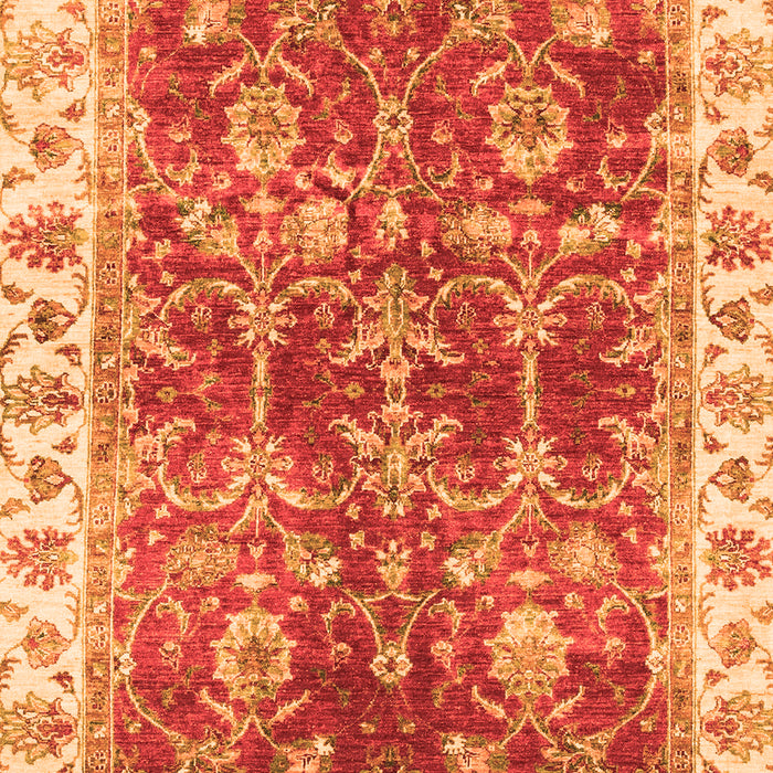 Machine Washable Abstract Orange Modern Area Rugs, wshabs3543org