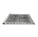 Sideview of Machine Washable Abstract Gray Modern Rug, wshabs3543gry