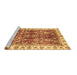 Sideview of Machine Washable Abstract Brown Modern Rug, wshabs3543brn