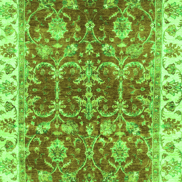 Machine Washable Abstract Green Modern Area Rugs, wshabs3543grn