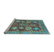 Sideview of Machine Washable Abstract Light Blue Modern Rug, wshabs3544lblu