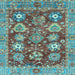 Square Machine Washable Abstract Light Blue Modern Rug, wshabs3544lblu