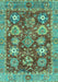 Abstract Turquoise Modern Rug, abs3544turq