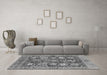 Machine Washable Abstract Gray Modern Rug in a Living Room,, wshabs3544gry