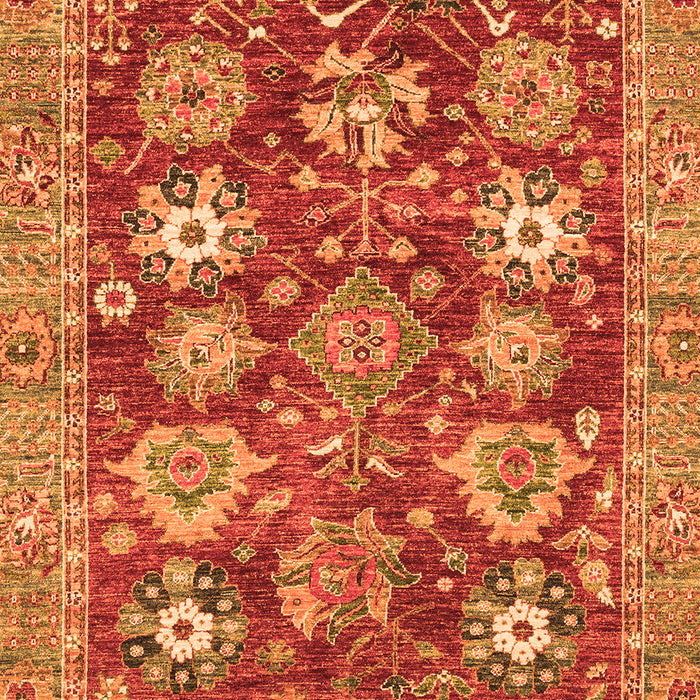 Abstract Orange Modern Rug, abs3544org