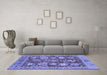 Machine Washable Abstract Blue Modern Rug in a Living Room, wshabs3544blu