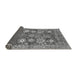 Sideview of Abstract Gray Modern Rug, abs3544gry