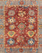 Machine Washable Abstract Camel Brown Rug, wshabs3544