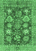 Machine Washable Abstract Emerald Green Modern Area Rugs, wshabs3544emgrn