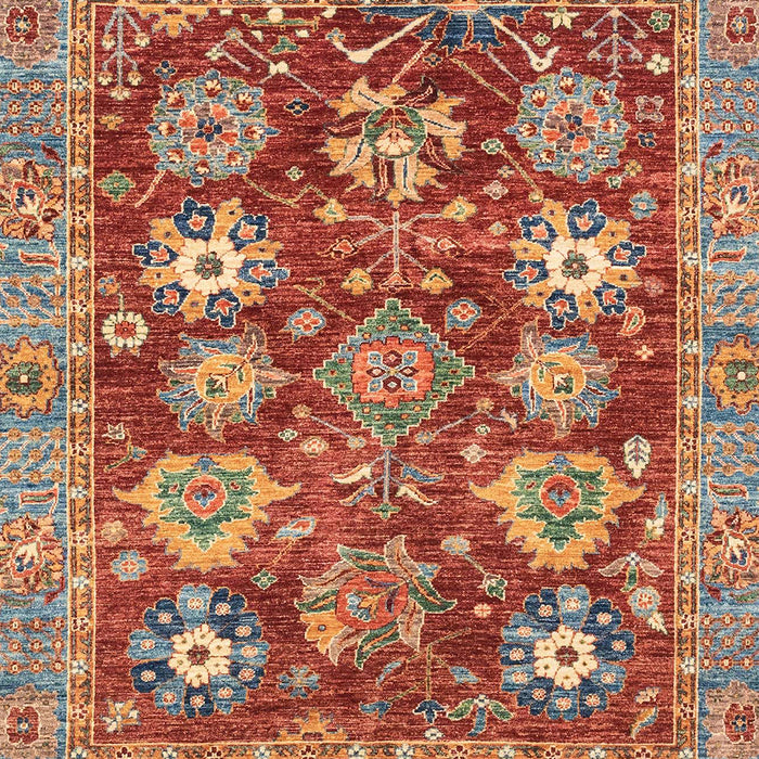 Abstract Camel Brown Modern Rug, abs3544