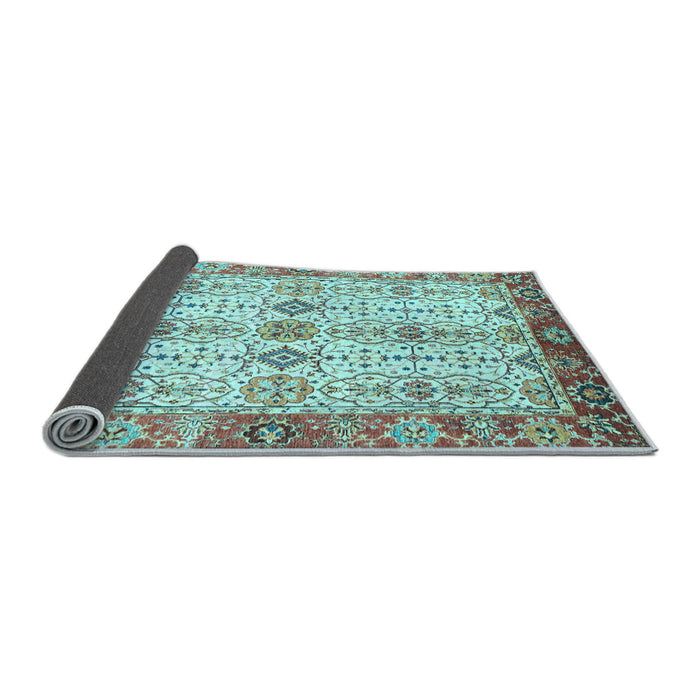 Sideview of Abstract Light Blue Modern Rug, abs3545lblu