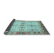 Sideview of Abstract Light Blue Modern Rug, abs3545lblu