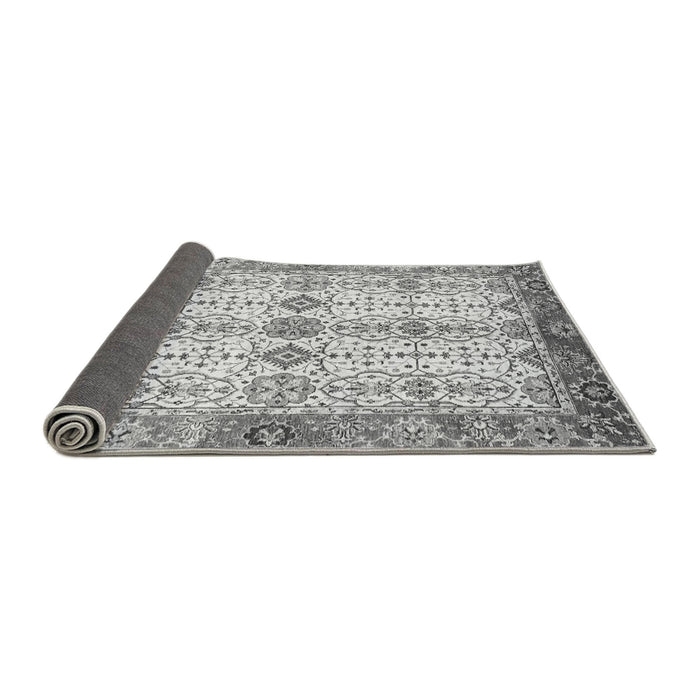 Sideview of Abstract Gray Modern Rug, abs3545gry
