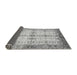 Sideview of Abstract Gray Modern Rug, abs3545gry