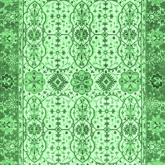 Machine Washable Abstract Emerald Green Modern Area Rugs, wshabs3545emgrn