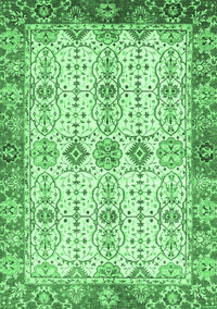 Abstract Emerald Green Modern Rug, abs3545emgrn