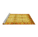 Sideview of Machine Washable Abstract Yellow Modern Rug, wshabs3545yw