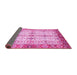 Sideview of Abstract Pink Modern Rug, abs3545pnk