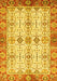 Machine Washable Abstract Yellow Modern Rug, wshabs3545yw