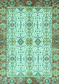 Abstract Turquoise Modern Rug, abs3545turq