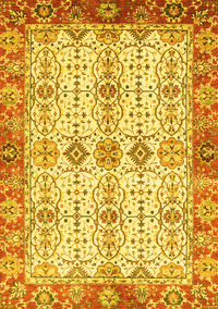 Abstract Yellow Modern Rug, abs3545yw