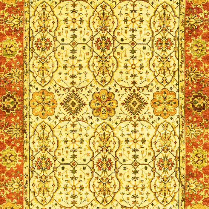 Abstract Yellow Modern Rug, abs3545yw