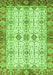 Machine Washable Abstract Green Modern Area Rugs, wshabs3545grn