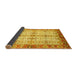 Sideview of Abstract Yellow Modern Rug, abs3545yw