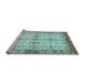 Sideview of Machine Washable Abstract Light Blue Modern Rug, wshabs3545lblu