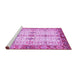 Sideview of Machine Washable Abstract Purple Modern Area Rugs, wshabs3545pur