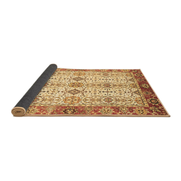 Sideview of Abstract Brown Modern Rug, abs3545brn