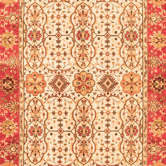 Machine Washable Abstract Orange Modern Area Rugs, wshabs3545org