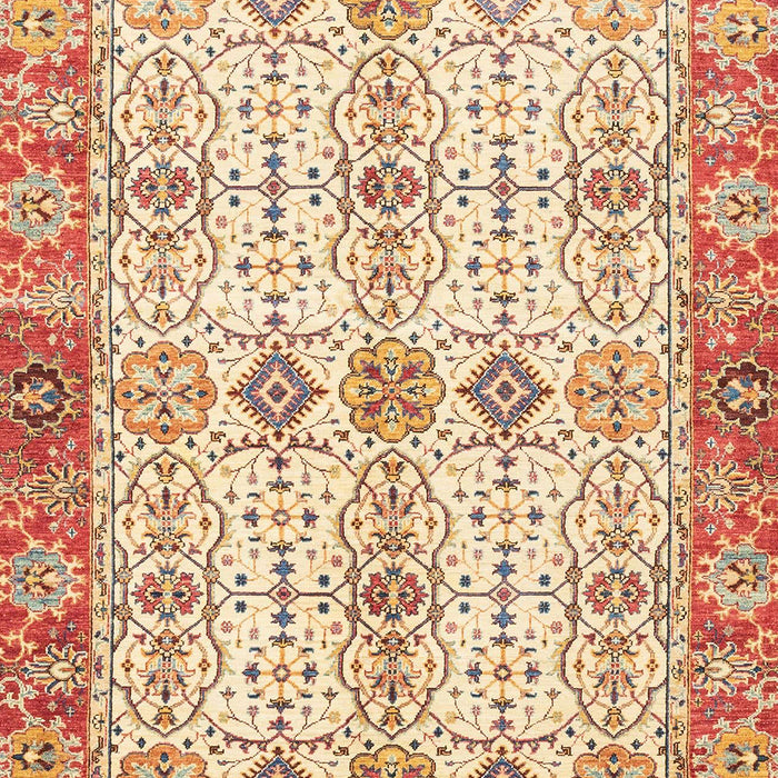 Machine Washable Abstract Brown Gold Rug, wshabs3545