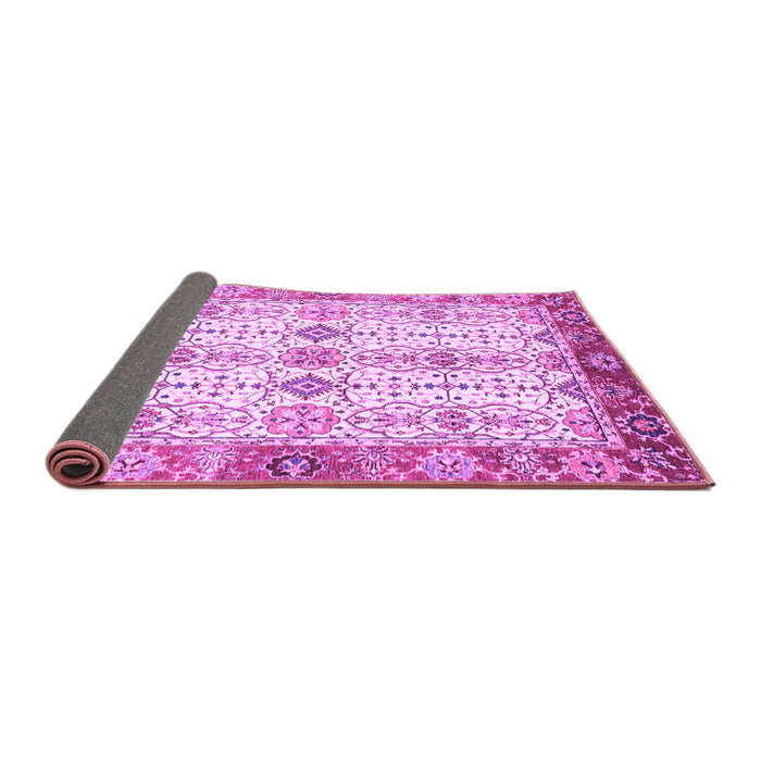 Sideview of Abstract Purple Modern Rug, abs3545pur