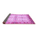 Sideview of Abstract Purple Modern Rug, abs3545pur