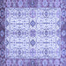 Square Abstract Blue Modern Rug, abs3545blu