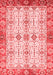 Abstract Red Modern Area Rugs