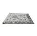 Sideview of Machine Washable Abstract Gray Modern Rug, wshabs3546gry