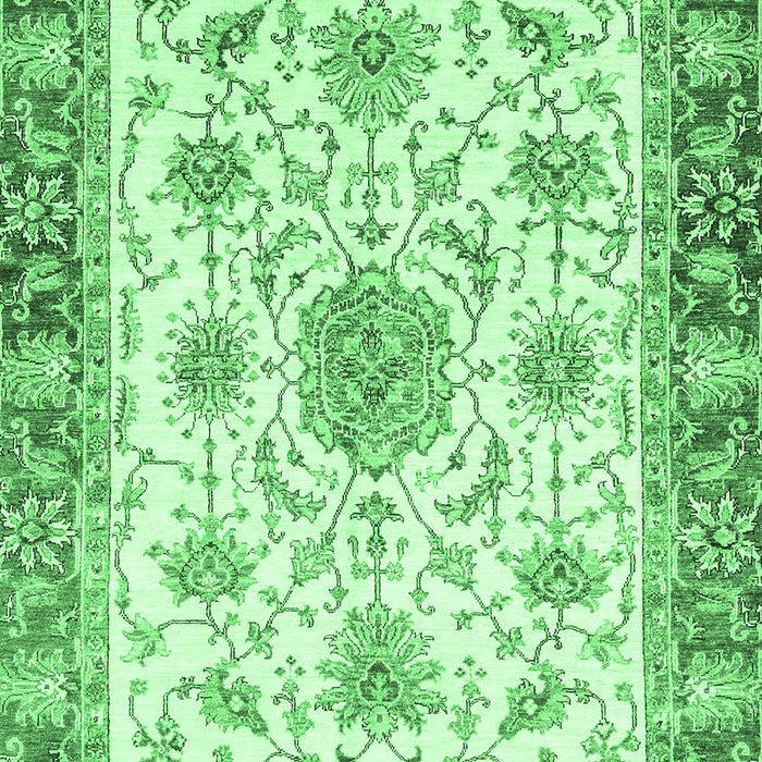 Abstract Emerald Green Modern Rug, abs3546emgrn