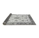 Sideview of Abstract Gray Modern Rug, abs3546gry