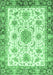 Machine Washable Abstract Emerald Green Modern Area Rugs, wshabs3546emgrn